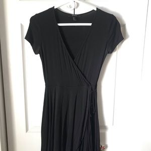 black Wrap Dress